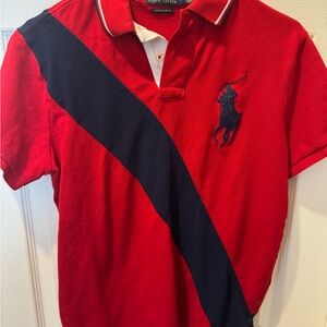 Polo by Ralph Lauren Red and Black Polo Shirt